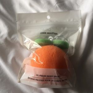 UO Orange Fruit Loofah Sponge 🍊